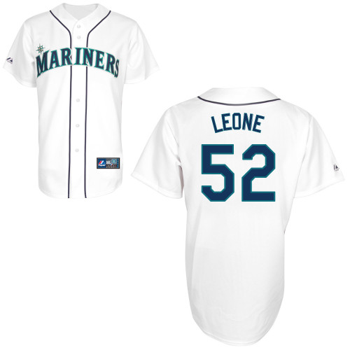Dominic Leone #52 Youth Baseball Jersey-Seattle Mariners Authentic Home White Cool Base MLB Jersey